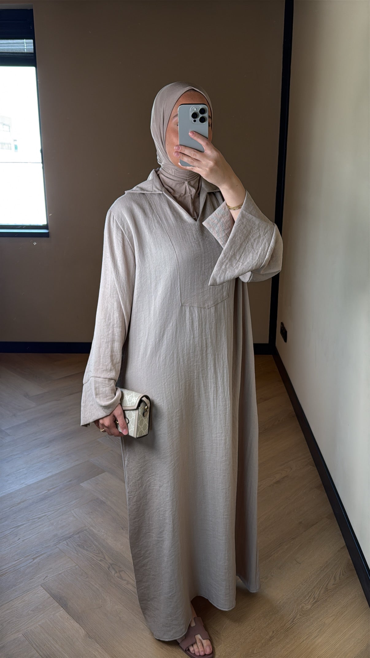 Abaya Senna - Taupe