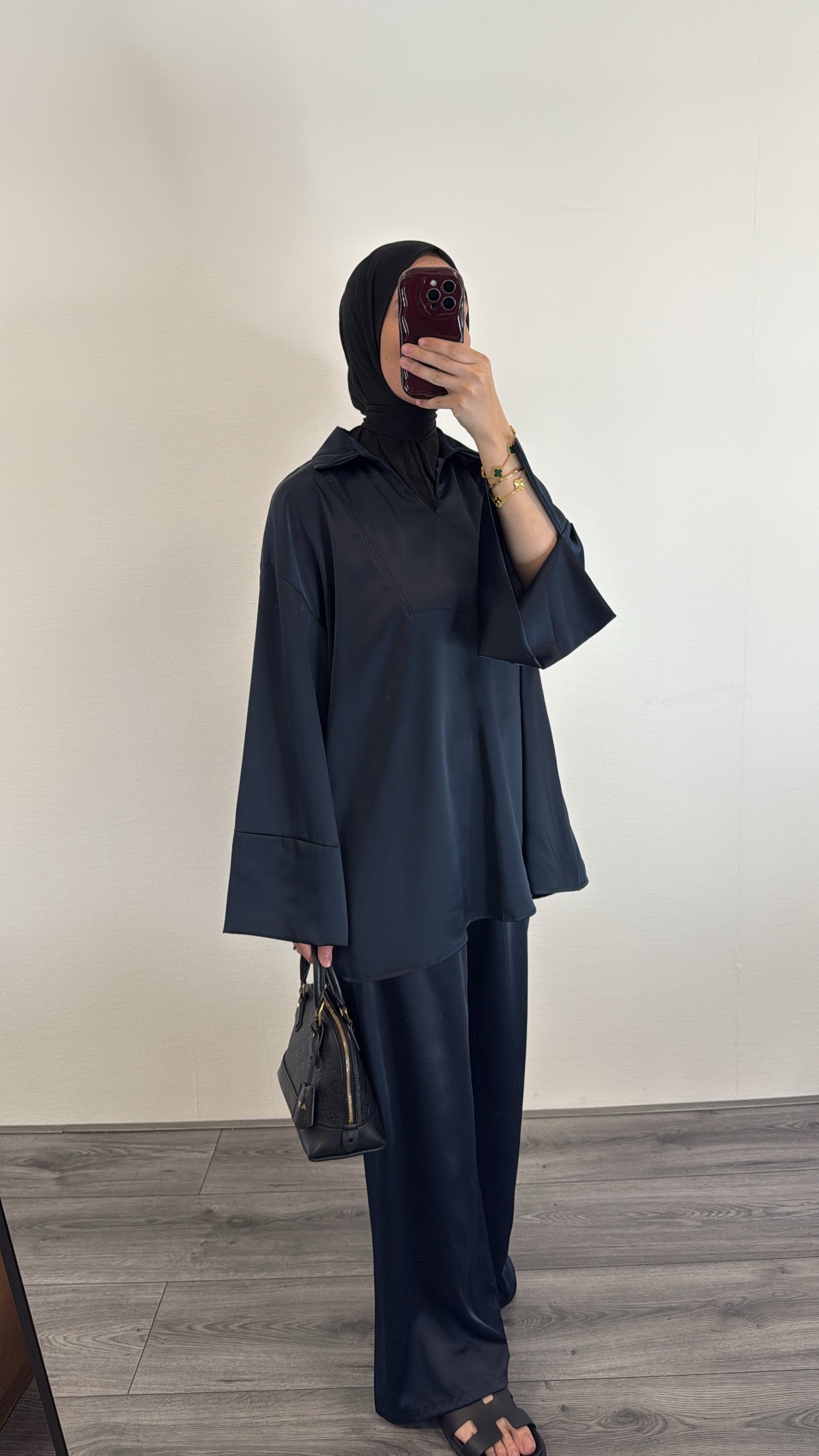 Set Safa Satin Navy
