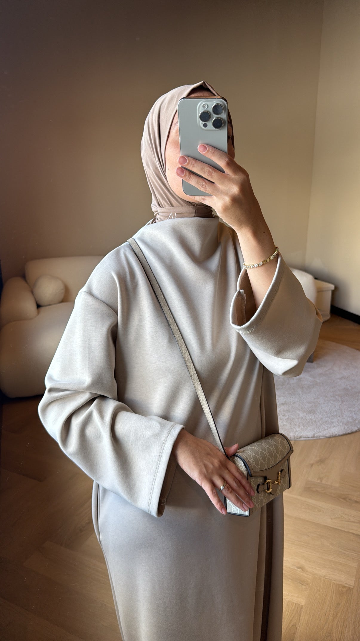 Comfy Jersey Dress - Creme