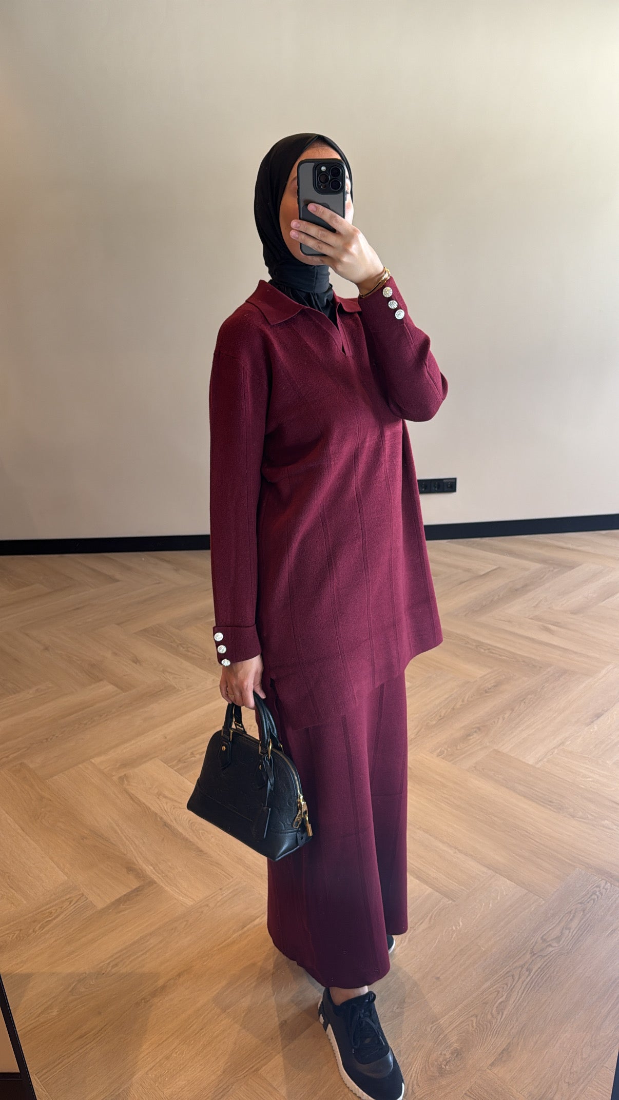 Skirt Set Saar - Burgundy