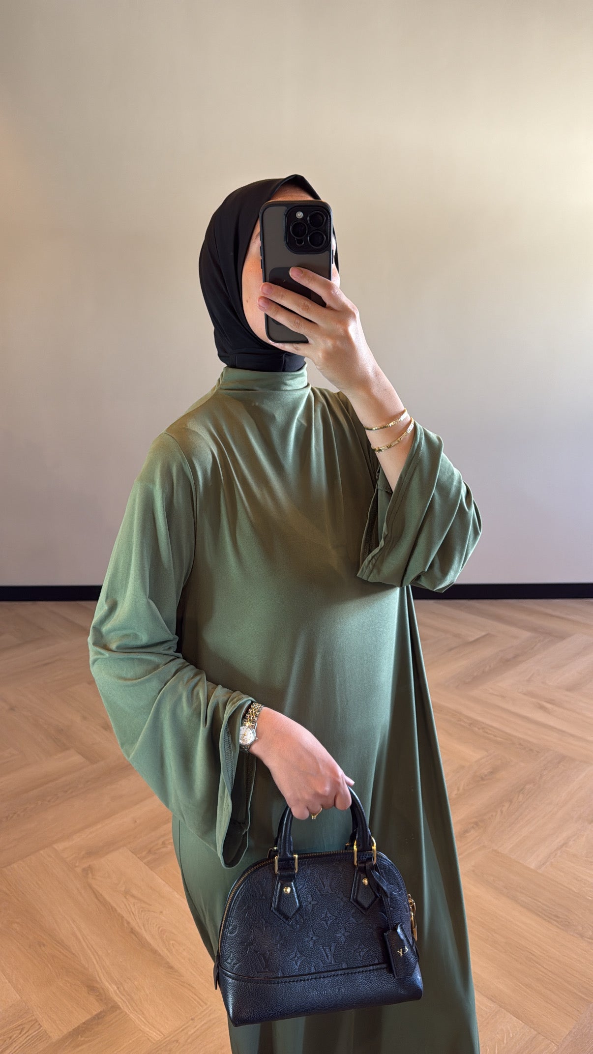 Jersey Dress - Olive Green