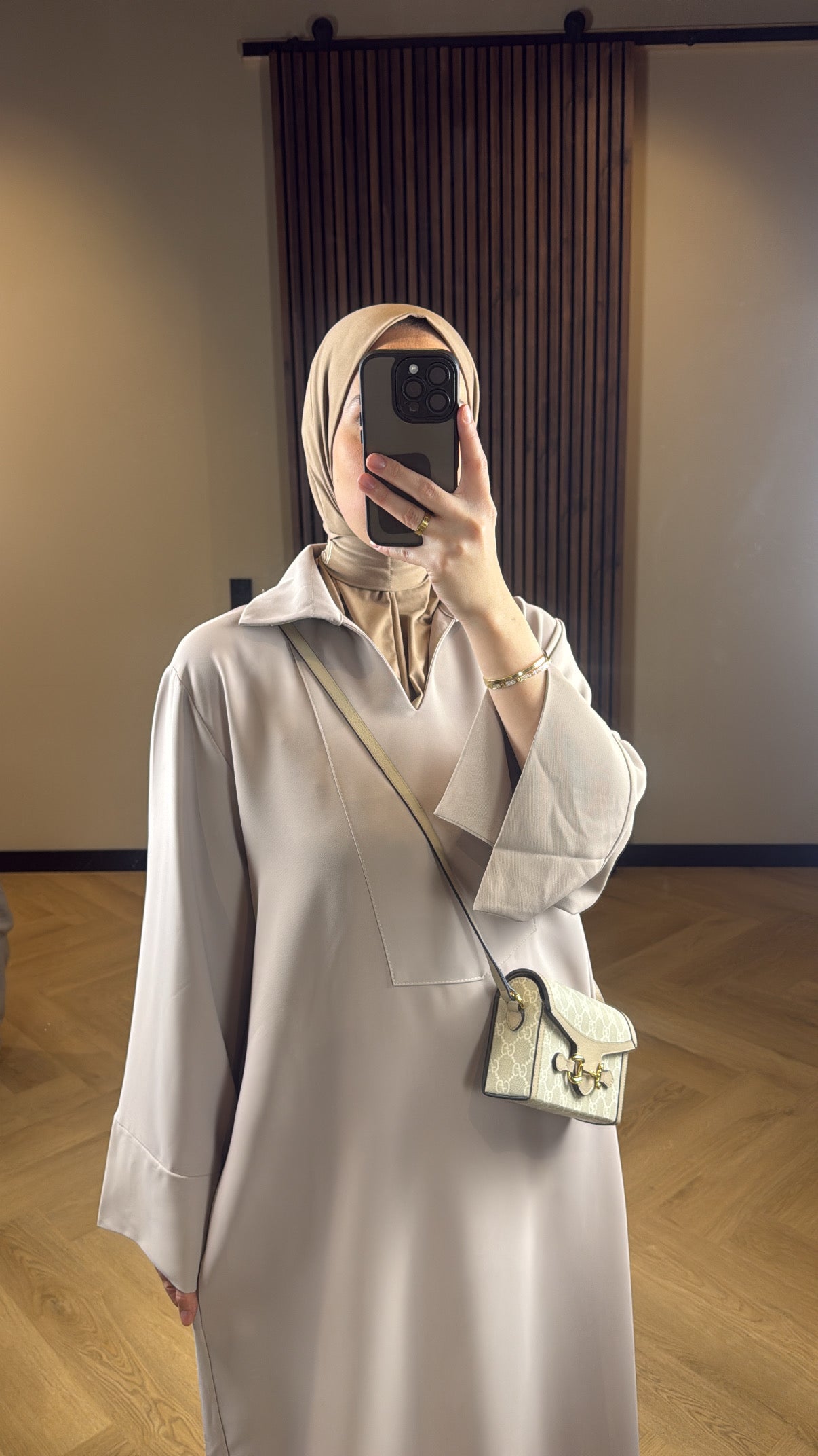 Abaya Safa - Taupe