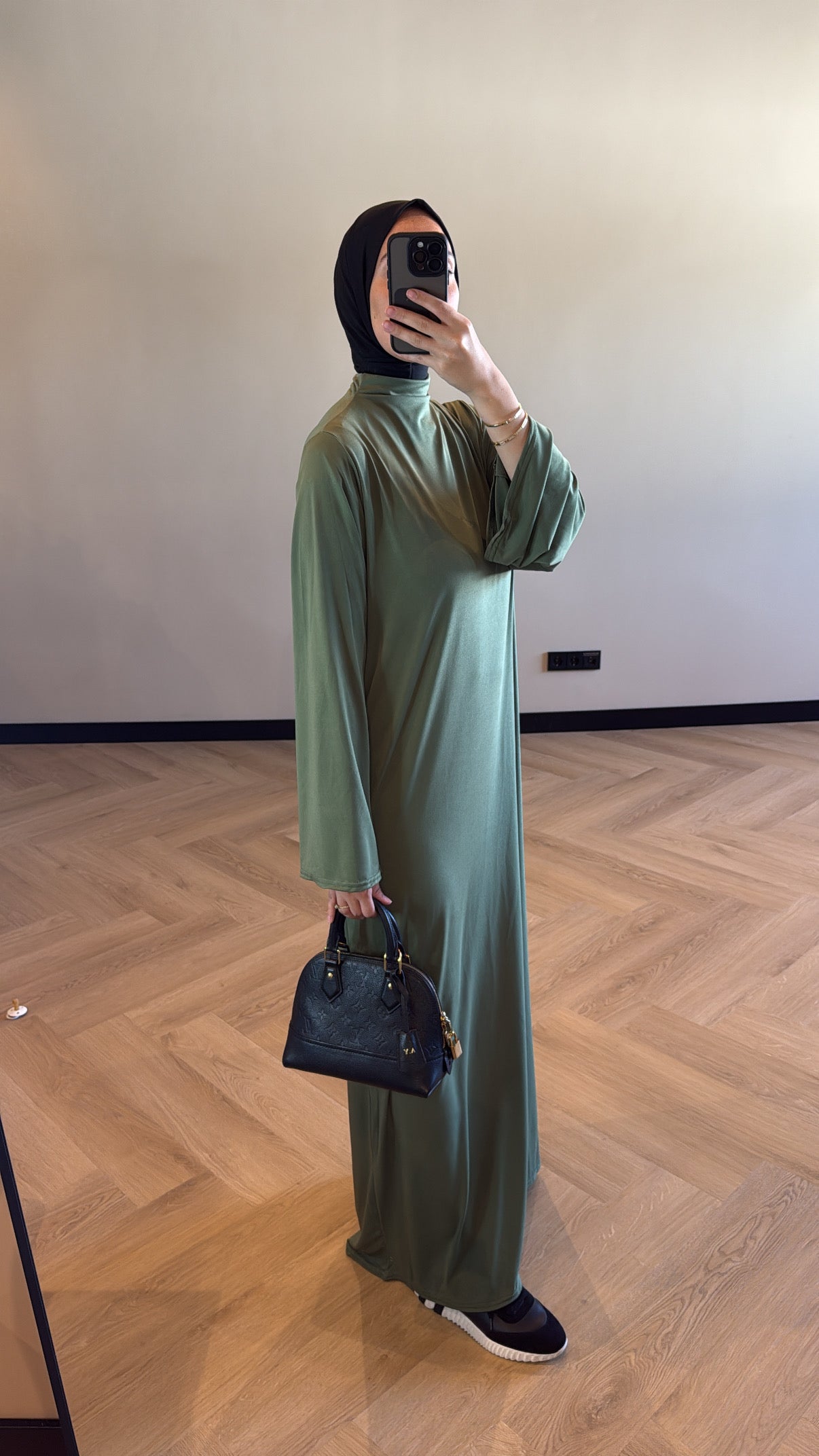 Jersey Dress - Olive Green