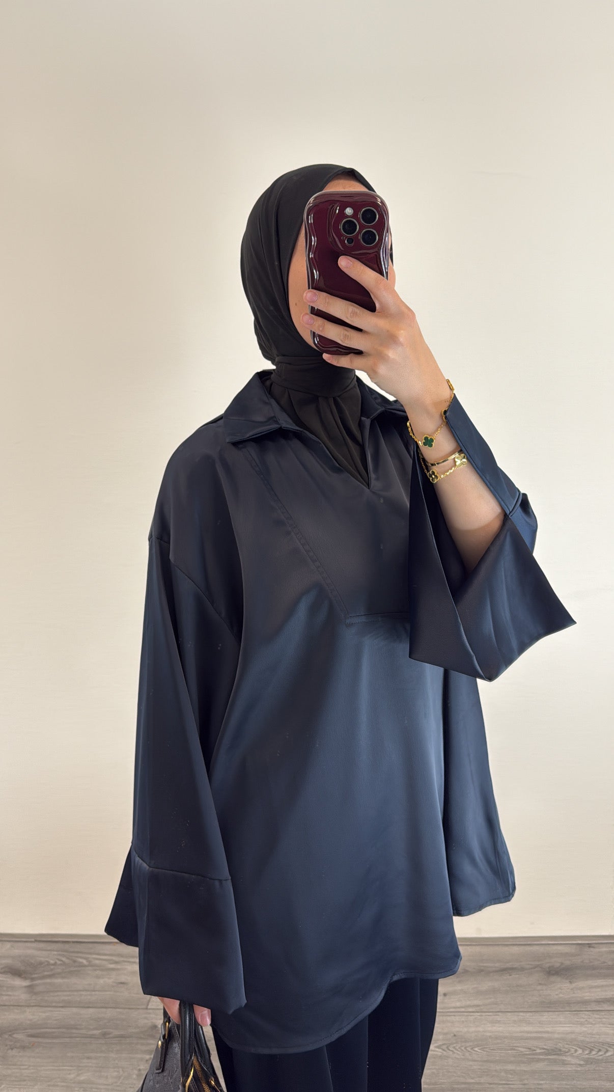 Set Safa Satin Navy
