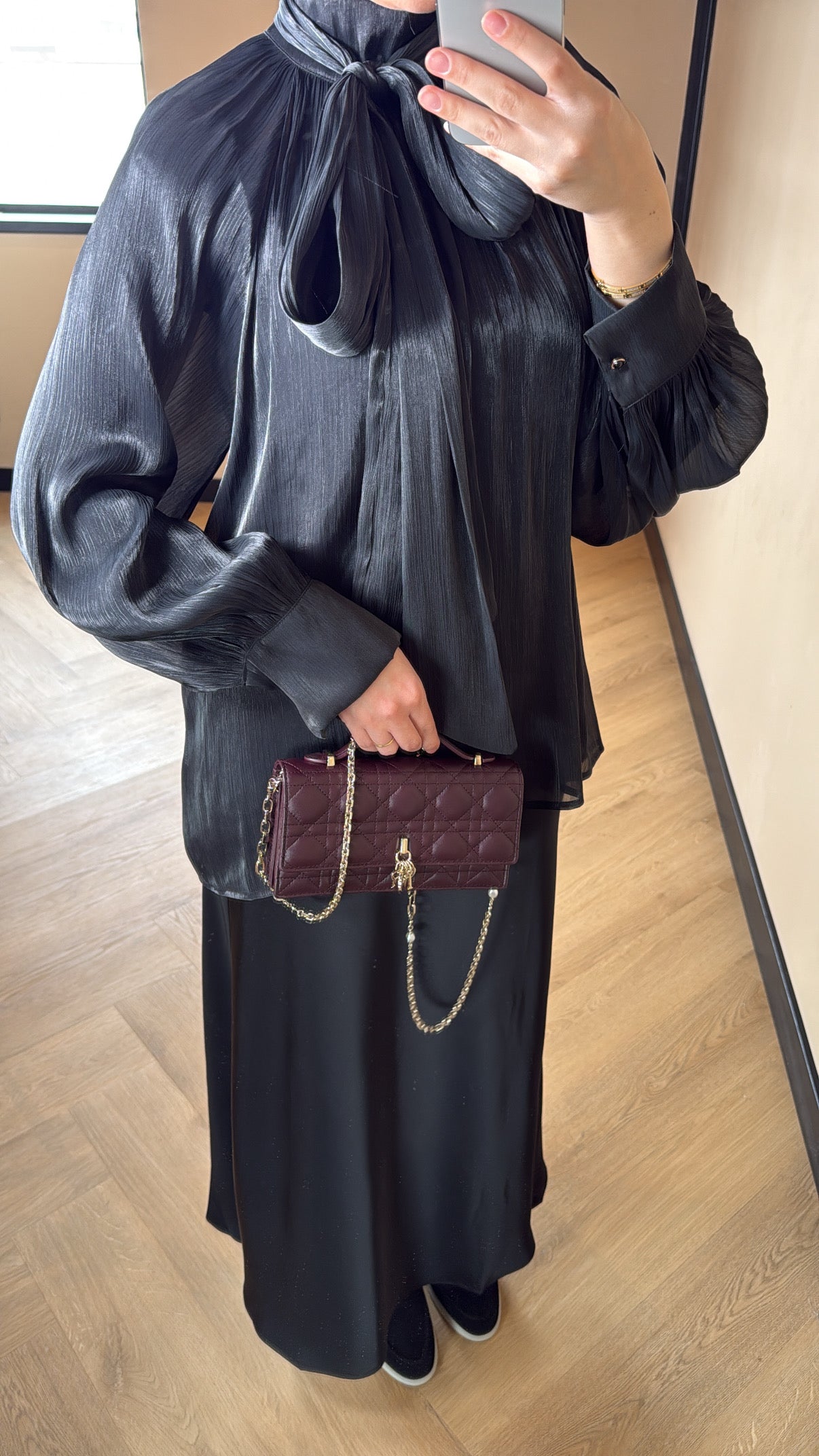 Satin Skirt - Black