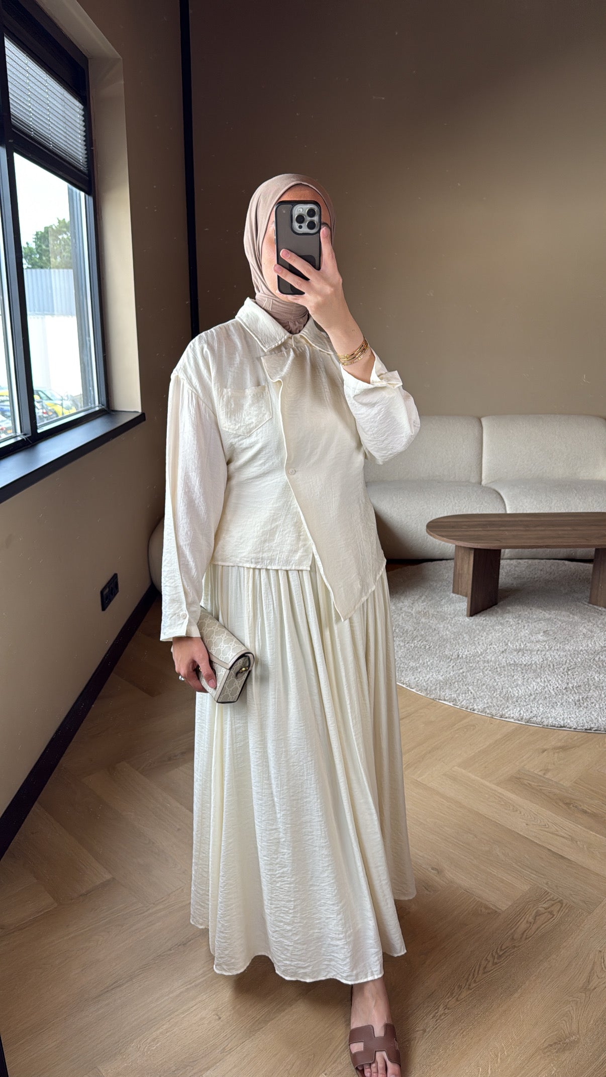 Skirt Set Maya - Cream