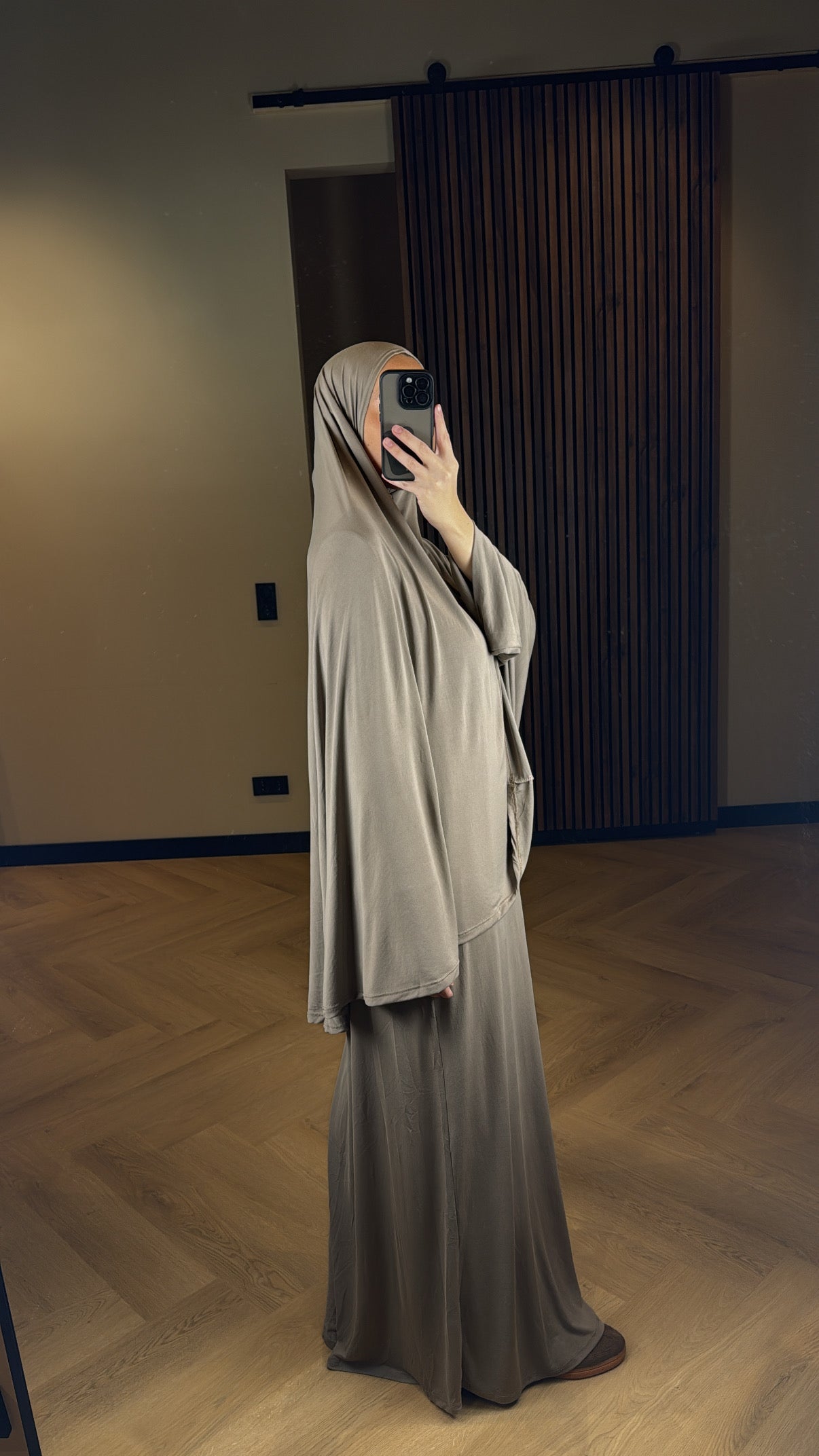 Jersey Khimar Set - Taupe