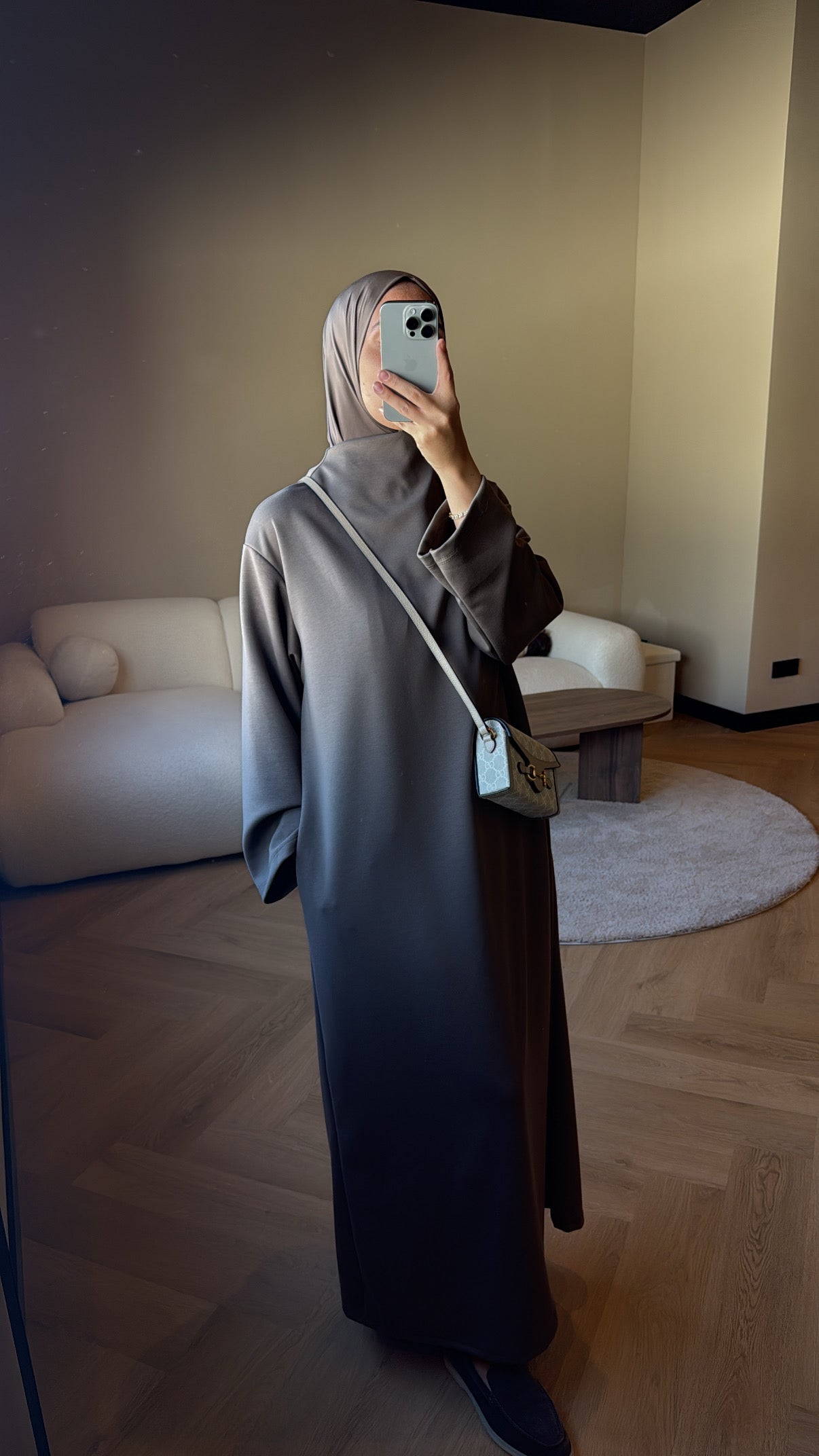 Comfy Jersey Dress - Taupe