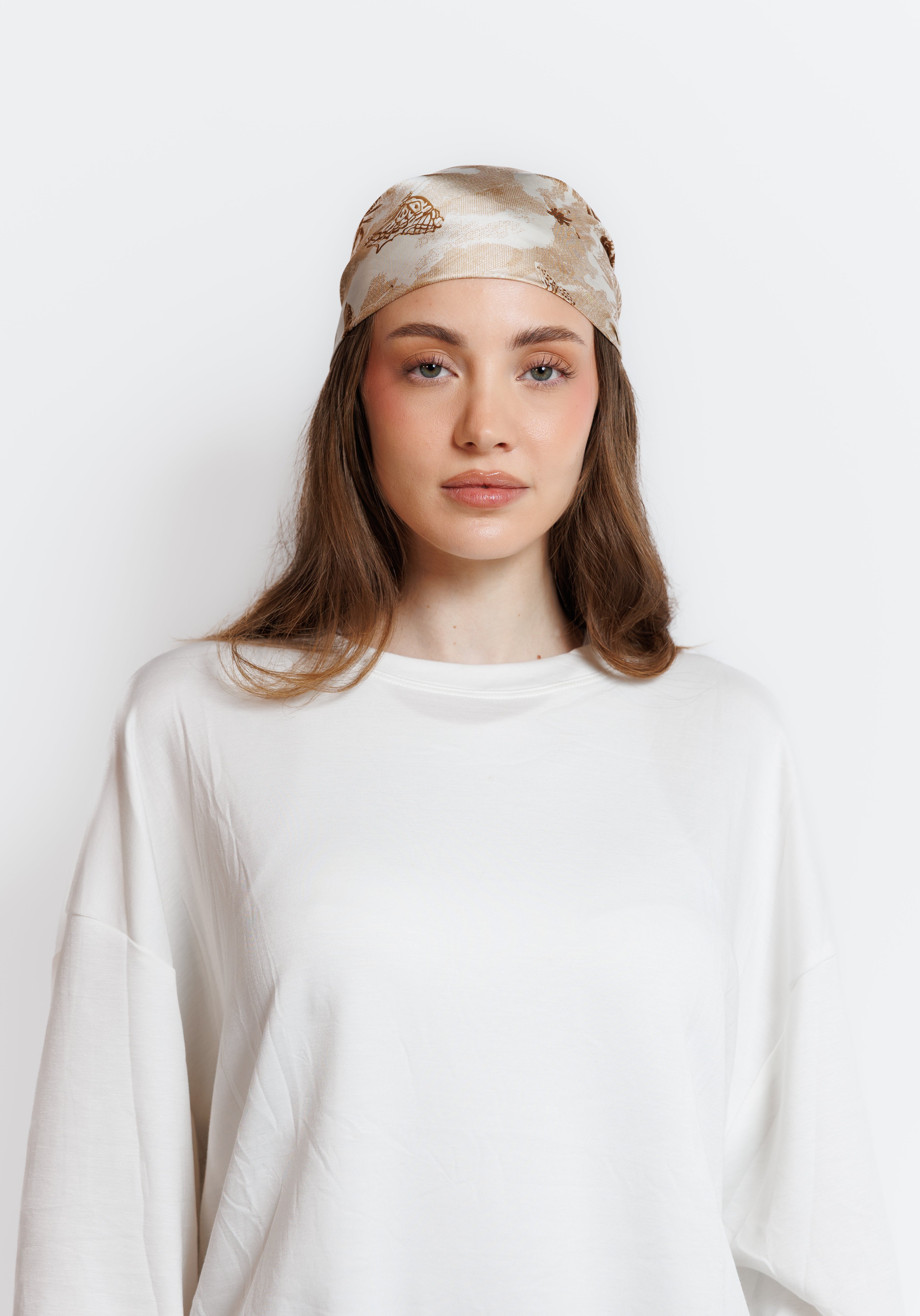 Silk Scarf - Soft Sand