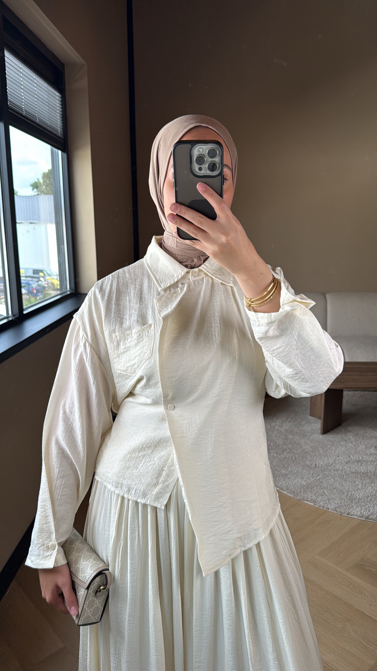 Skirt Set Maya - Cream