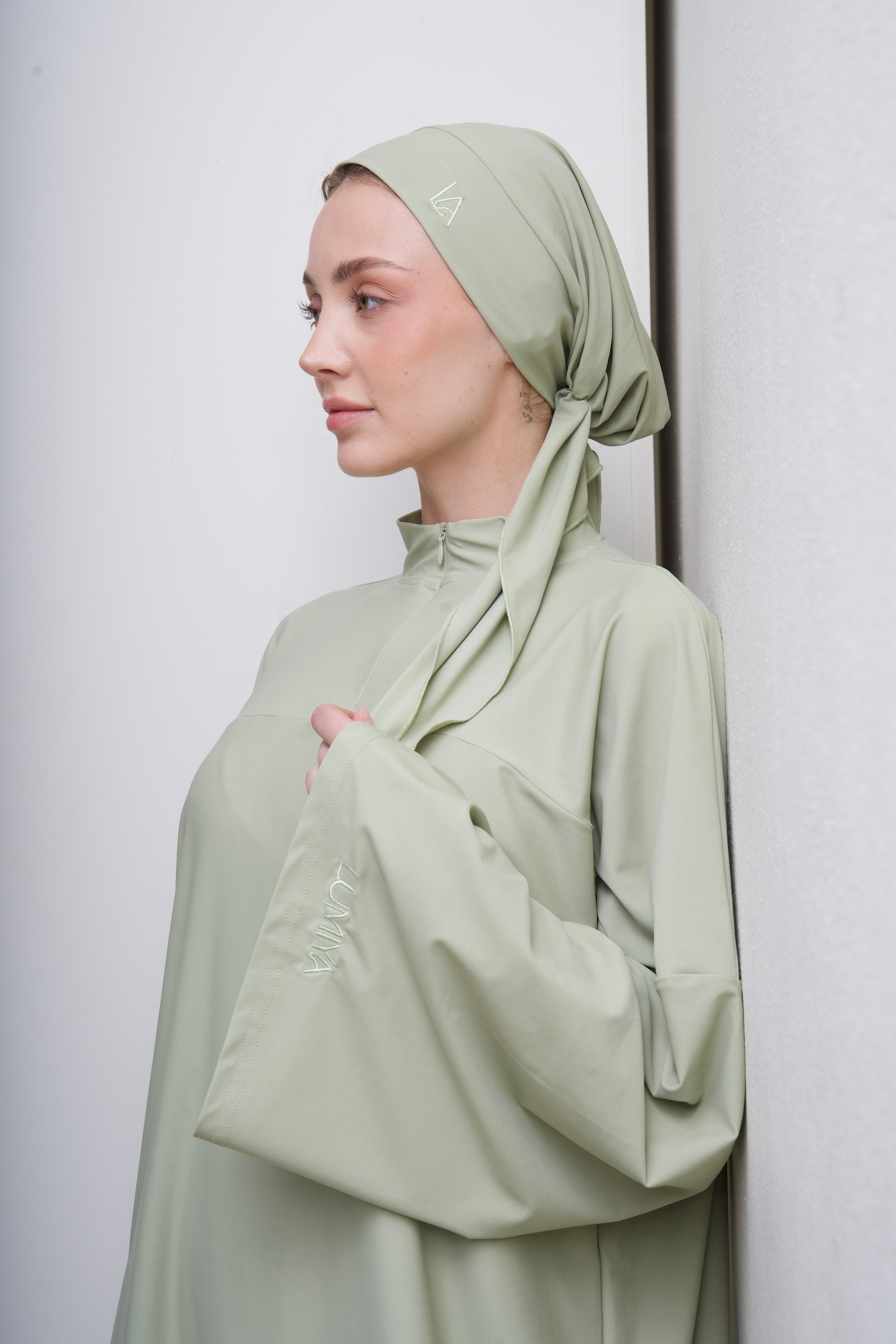 Oversized Zip Burkini Long - Green