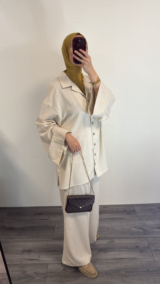 Linen Set Alice - Beige