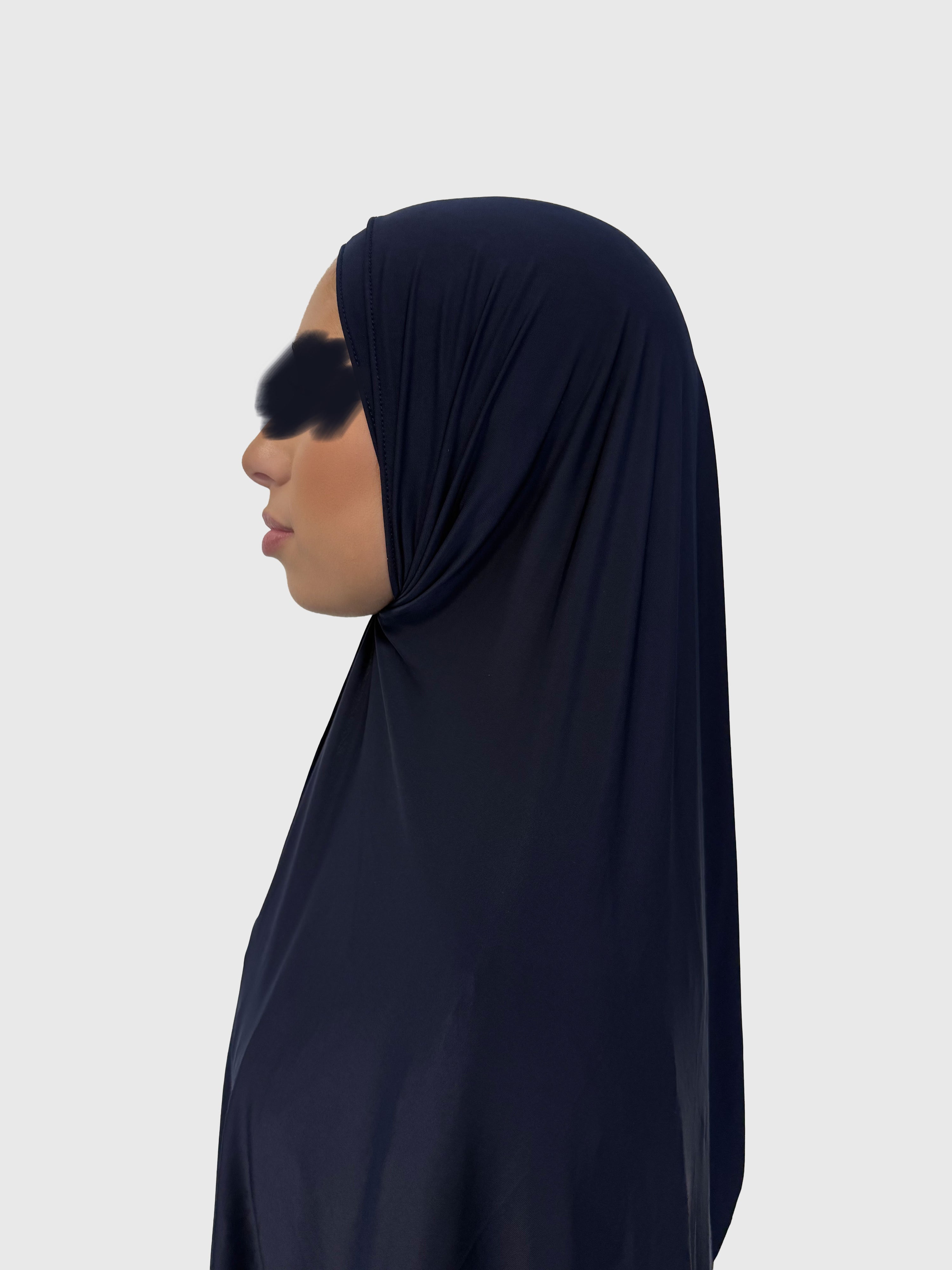 Liquid Jersey Scarf - Navy Blue