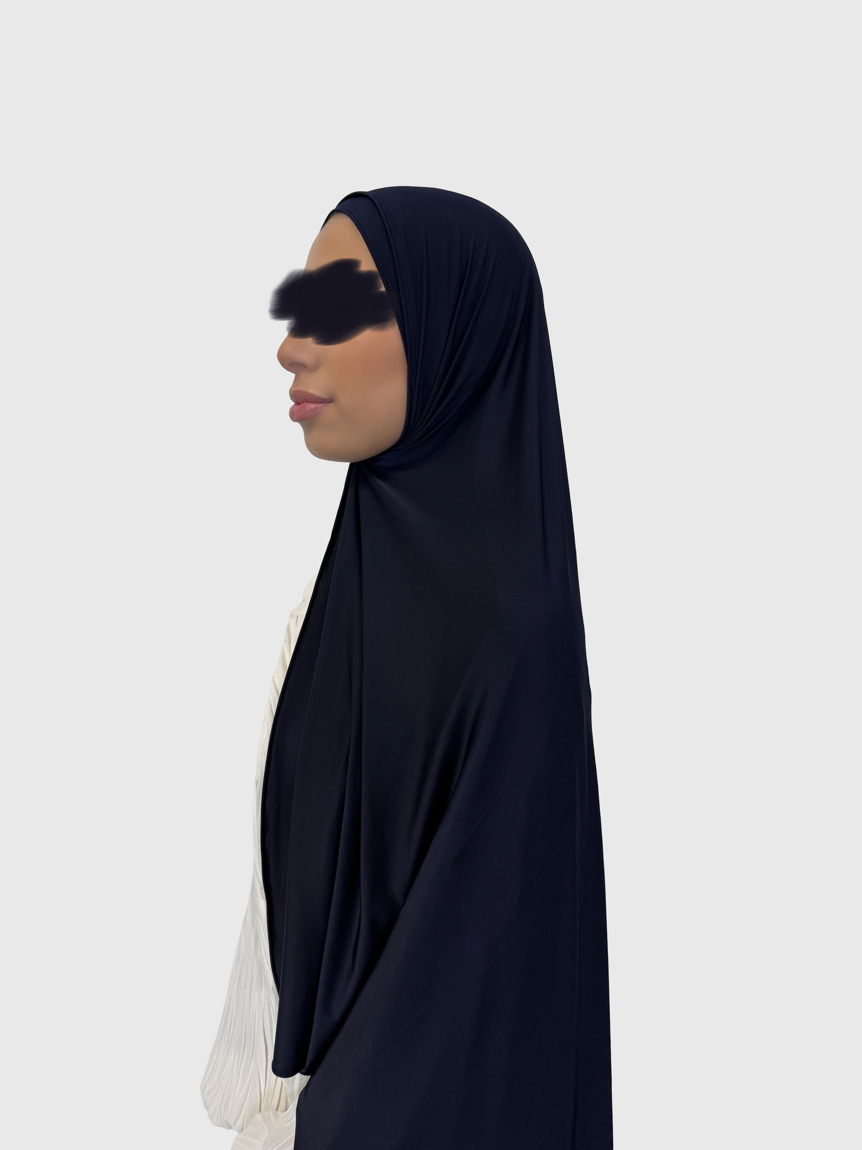 Liquid Jersey Scarf - Navy Blue