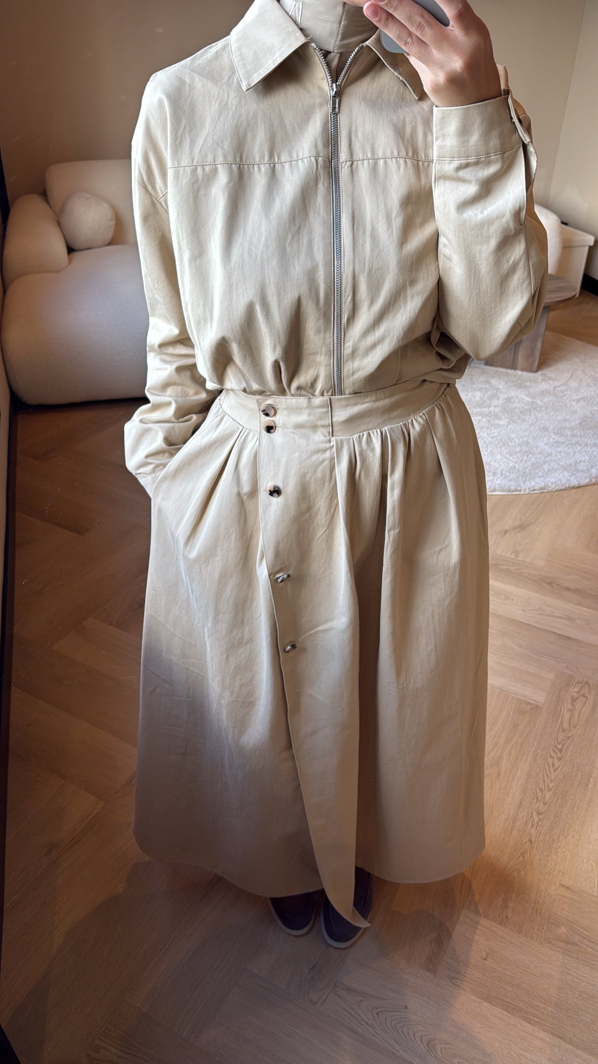 Skirt Set Ayla - Camel