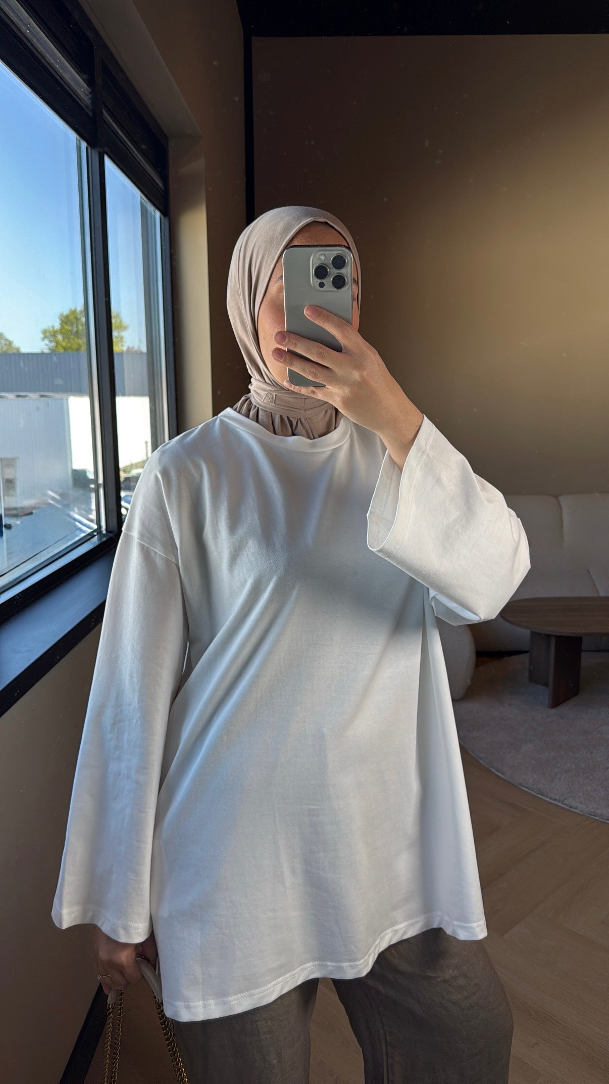 Oversized Cotton Top - White