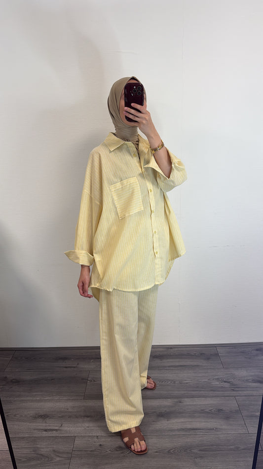 Striped Set Lola Yellow