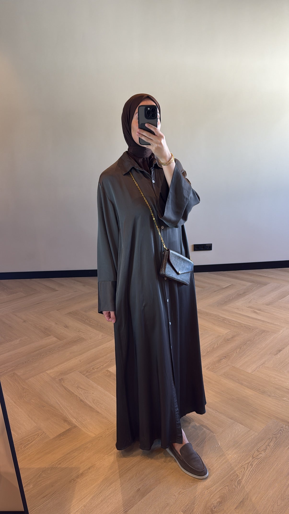 Blouse Dress Yasmine - Dark Brown