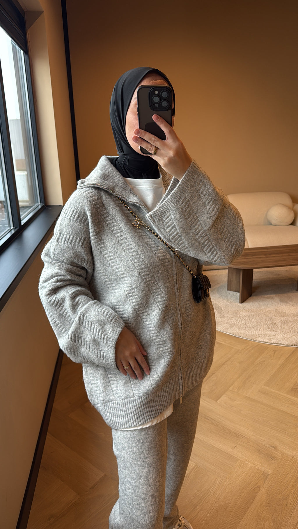 Two Piece Set Yousra - Light Grey