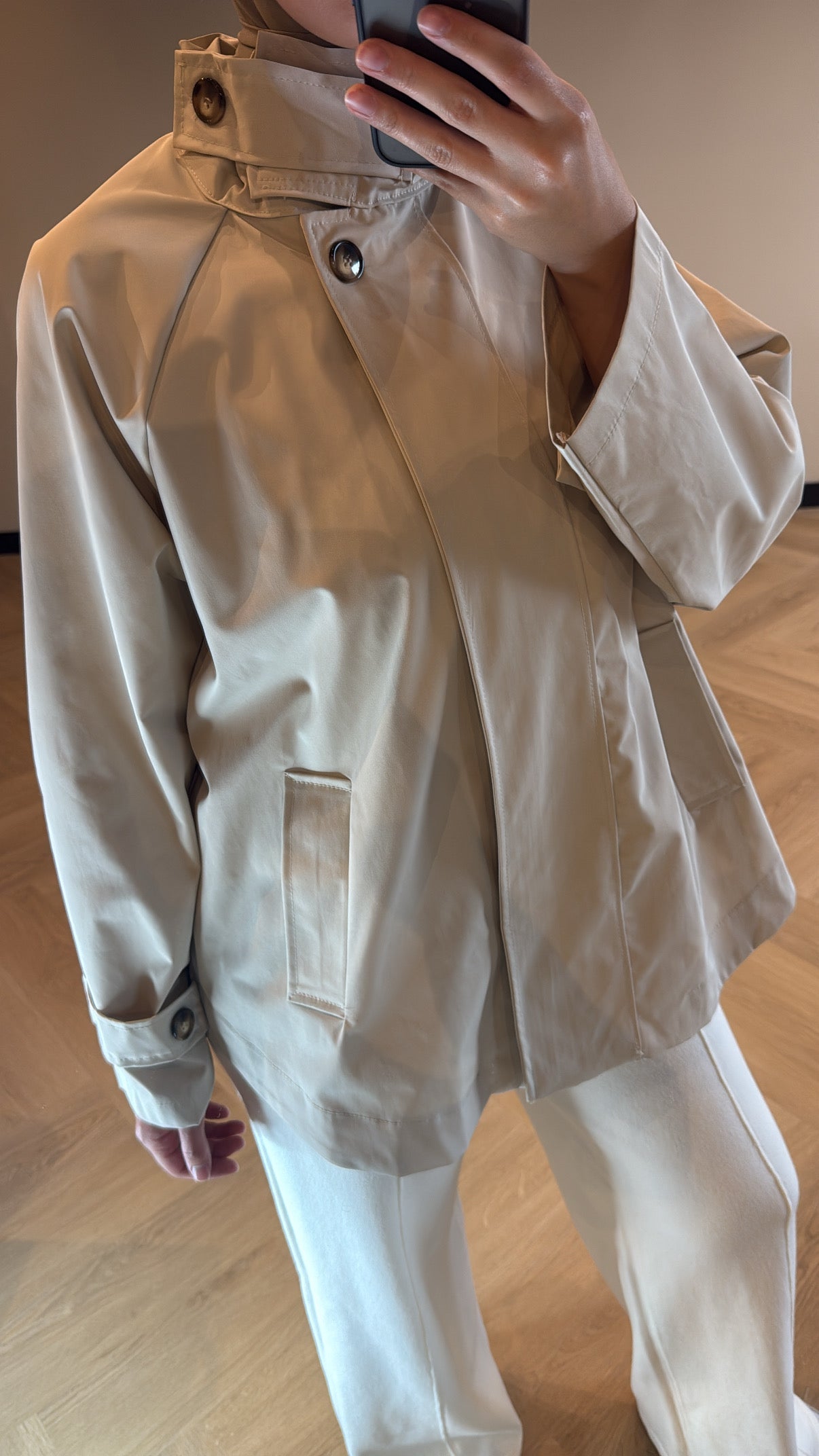 Short Trench - Creme