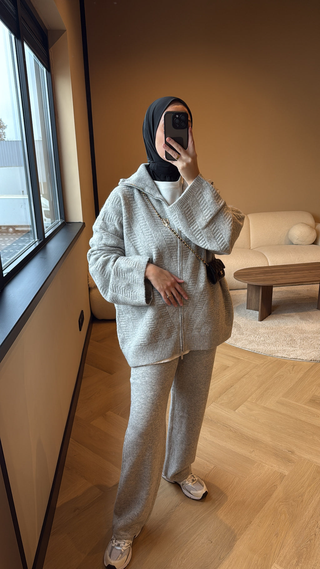 Two Piece Set Yousra - Light Grey