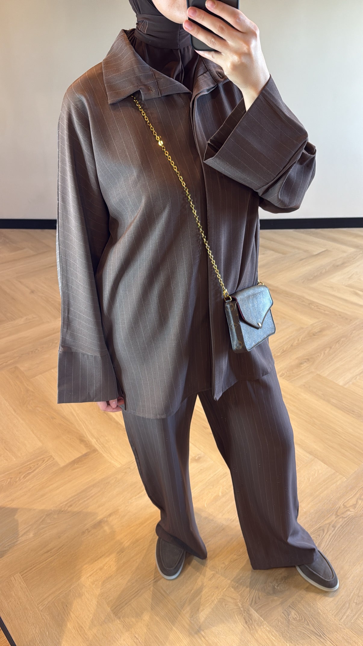 Striped Set Aya - Brown