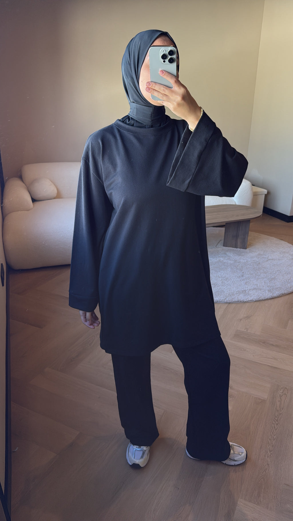 Two Piece Set Eva - Black (LONG)