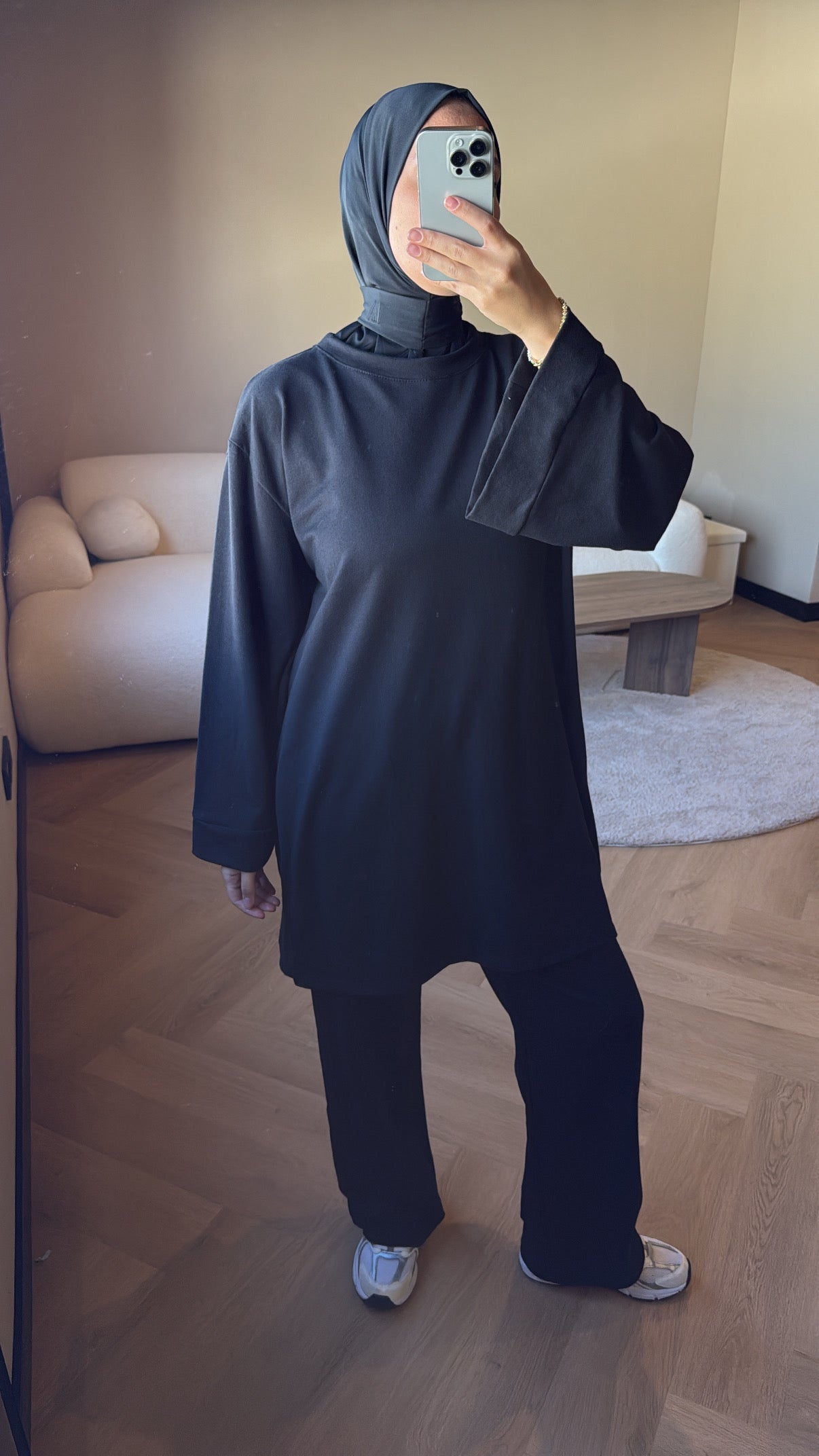 Two Piece Set Eva - Black (LONG)