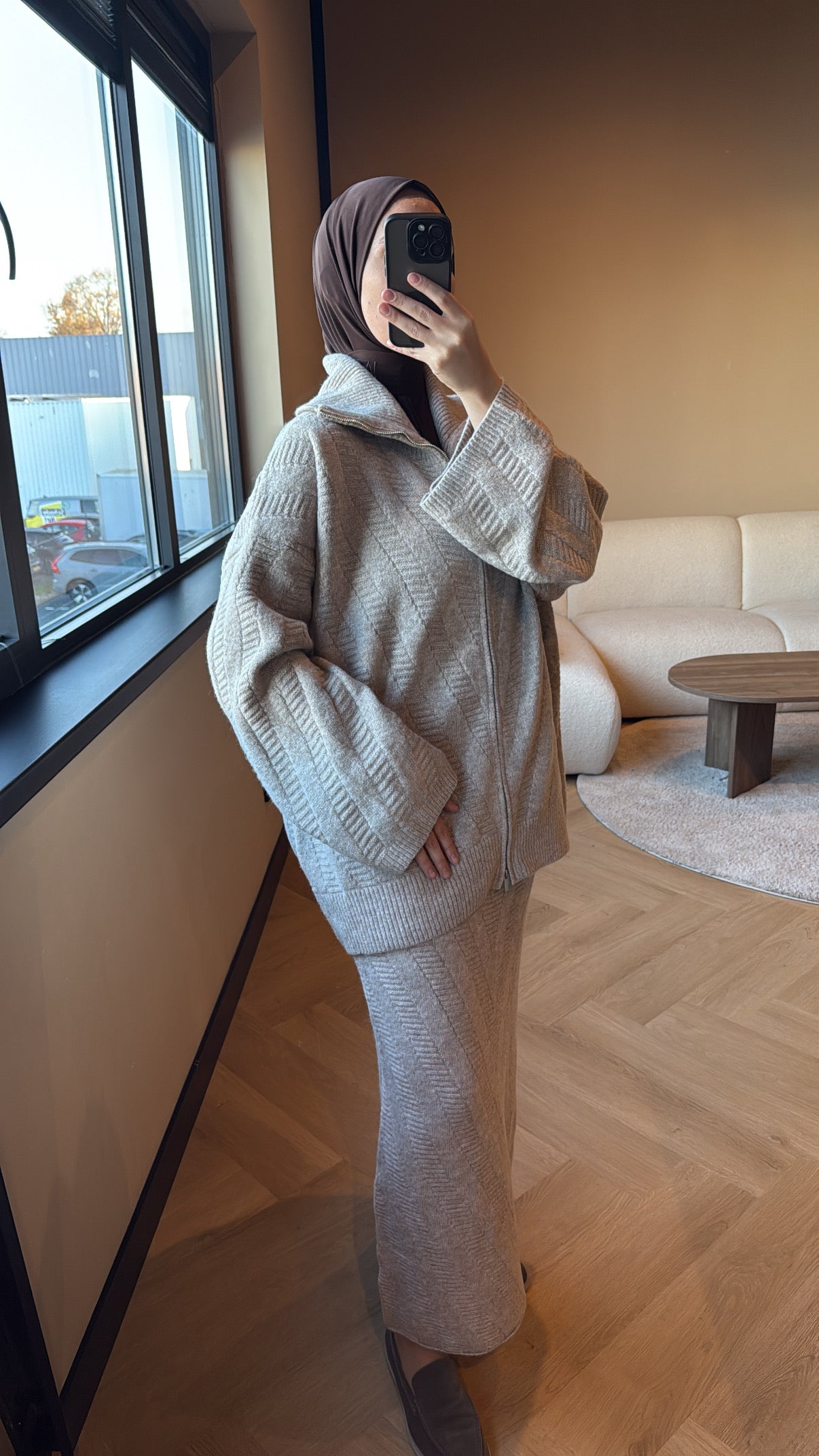 Skirt Set Amira - Taupe