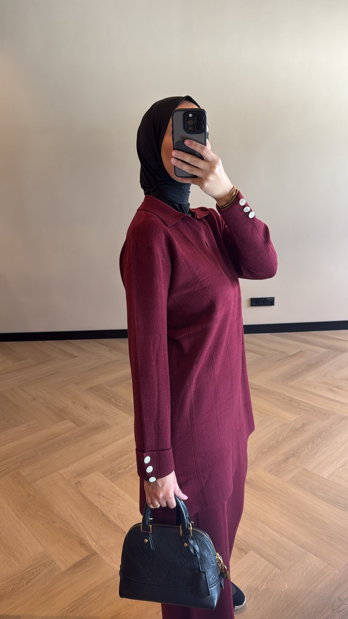 Skirt Set Saar - Burgundy