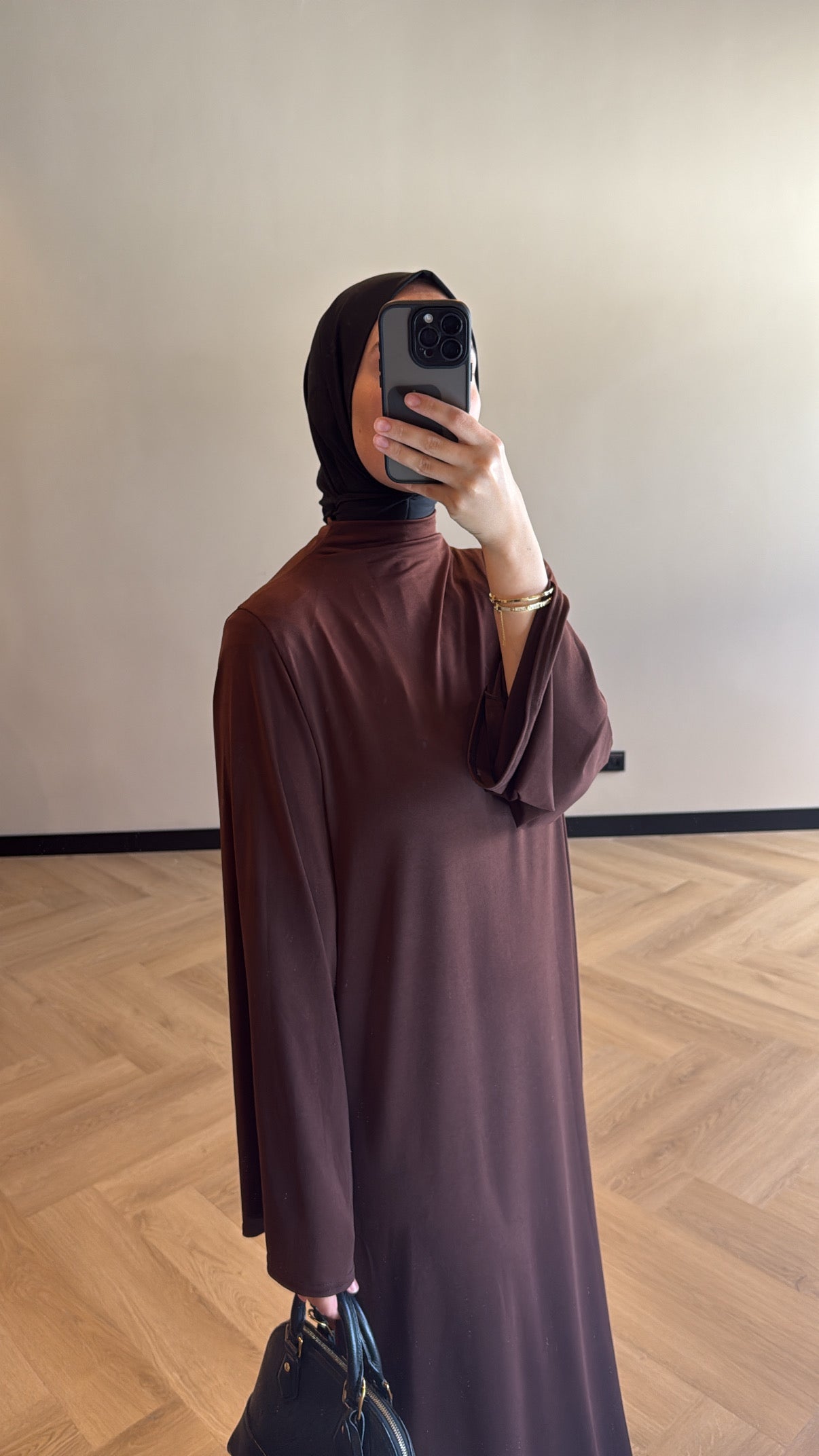 Jersey Dress - Brown