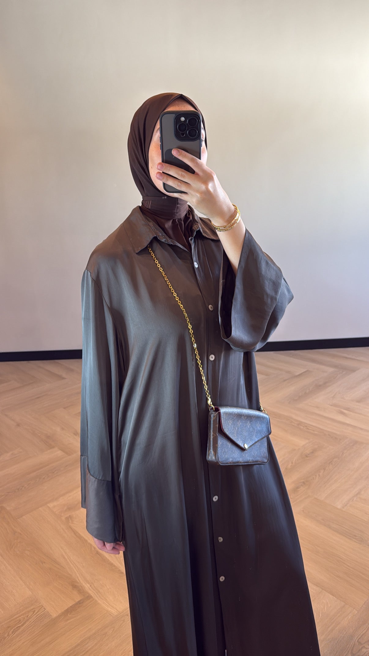 Blouse Dress Yasmine - Dark Brown