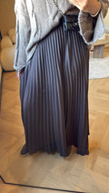 Plisse Skirt - Brown