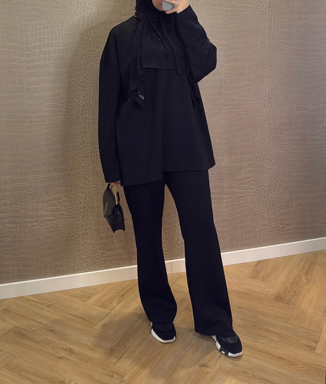 Comfy Two Piece Set Black