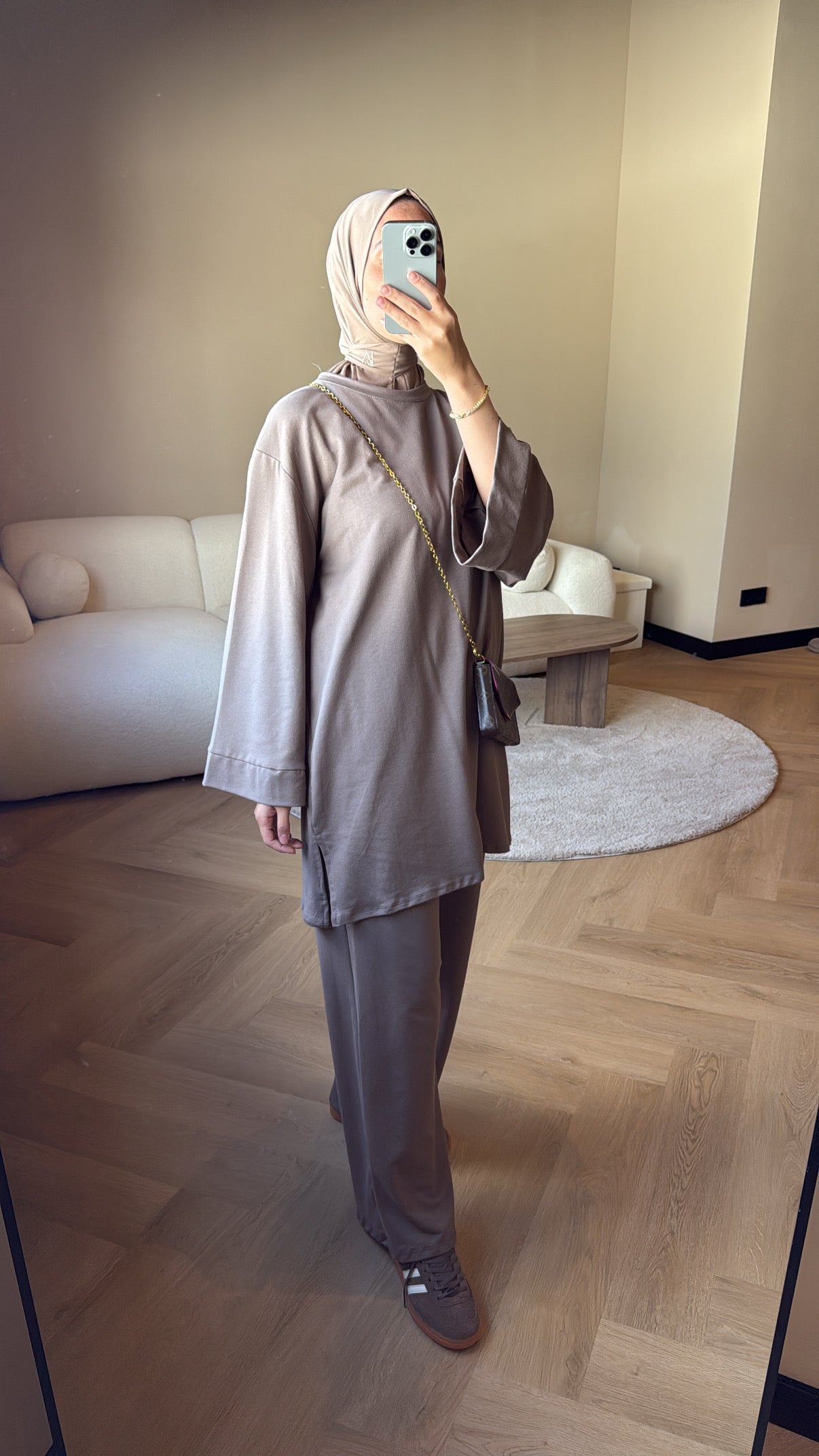 Two Piece Set Eva - Taupe (LONG)