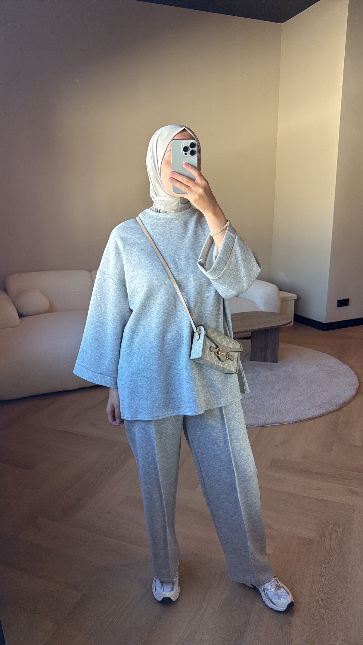 Two Piece Set Noor - Grey (SHORT)