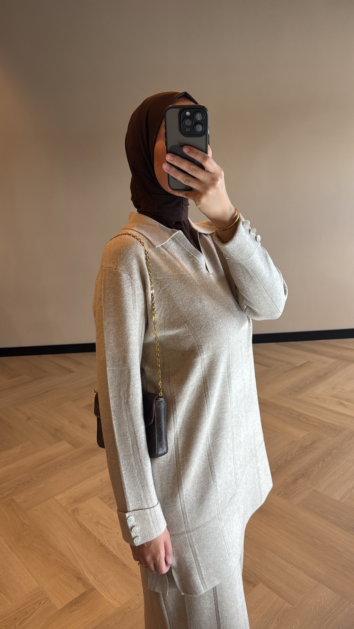 Skirt Set Saar - Taupe