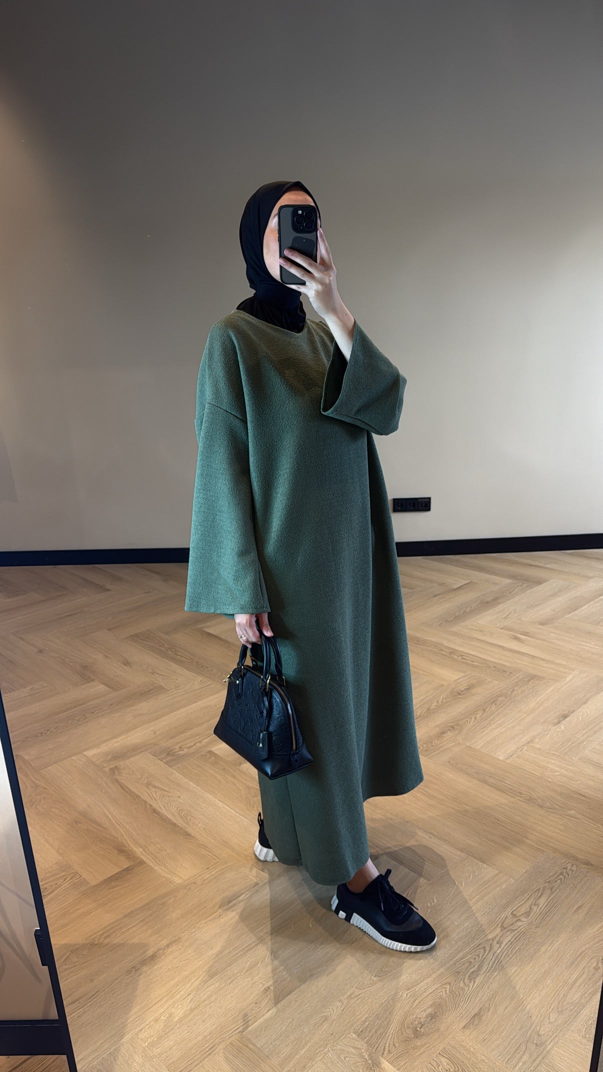 Boucle Dress - Green