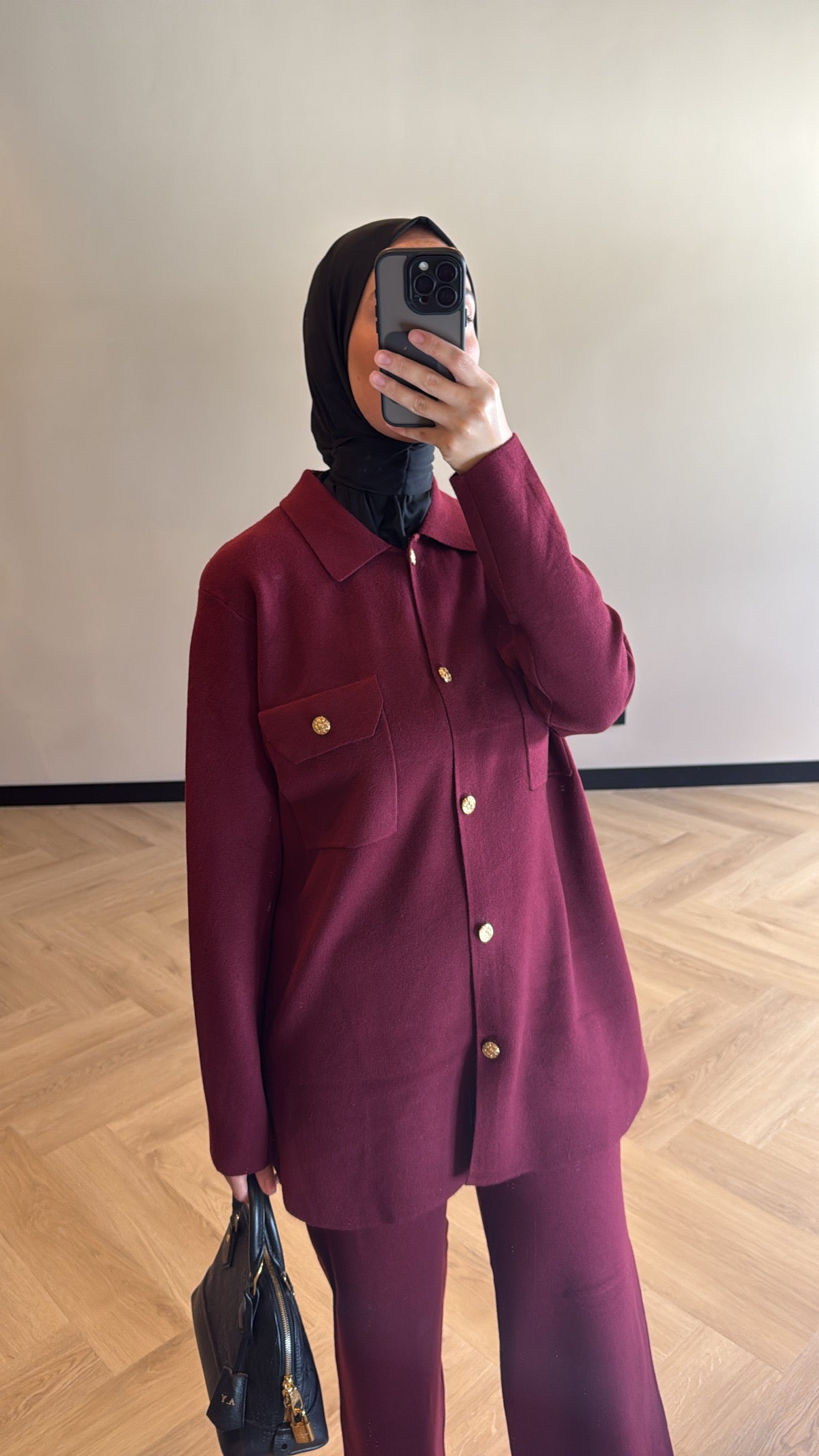 Two Piece Set Hiba - Burgundy