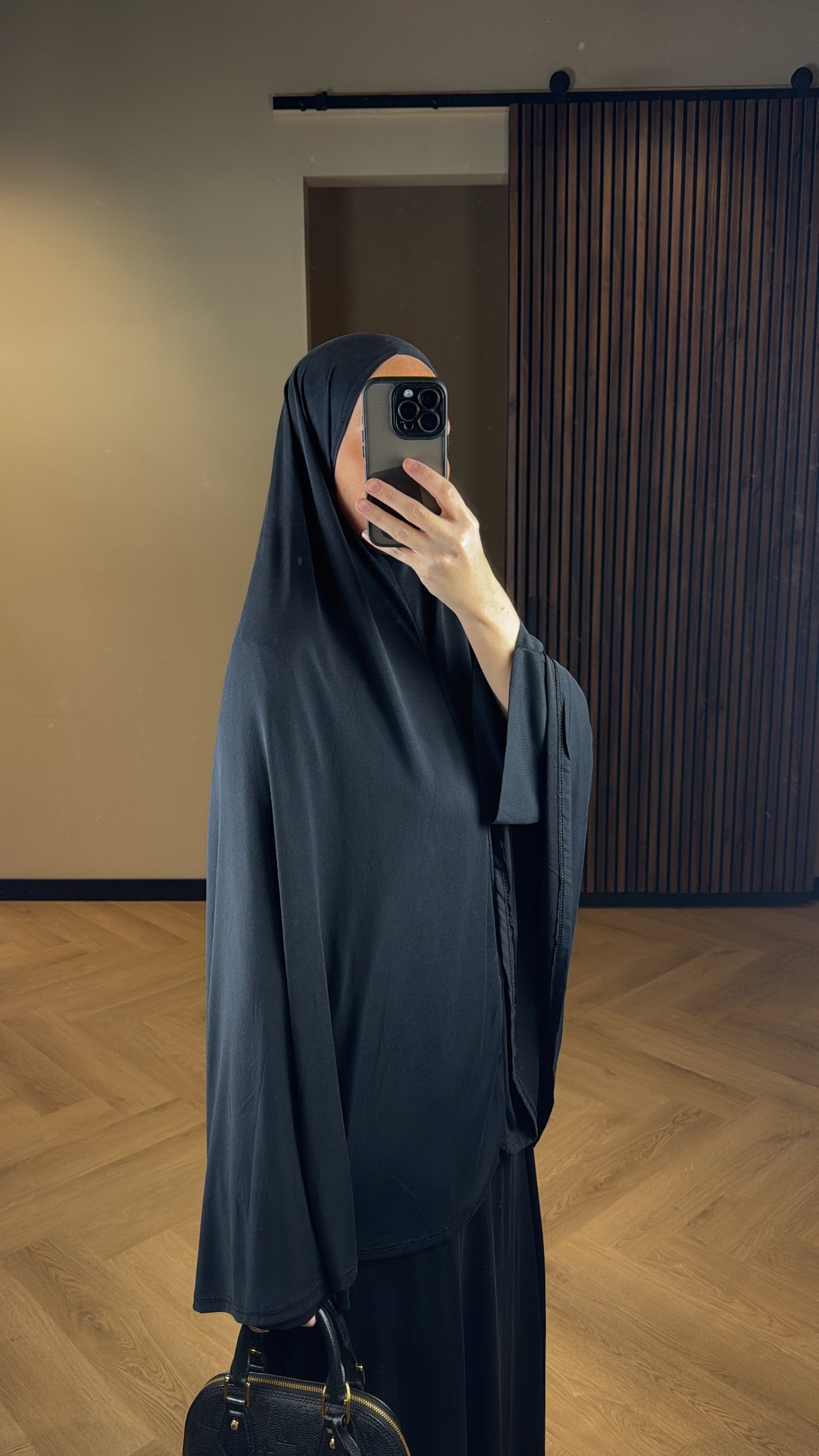 Jersey Khimar Set - Black