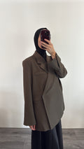 Oversized Blazer Mina - Brown
