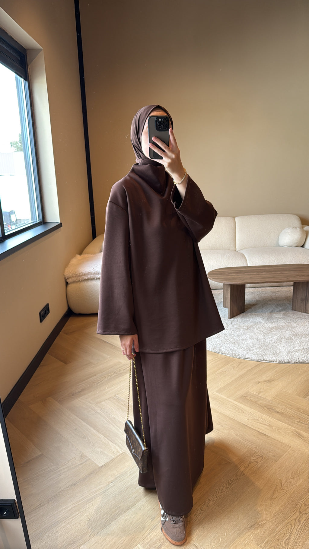 Skirt Set Diana - Brown