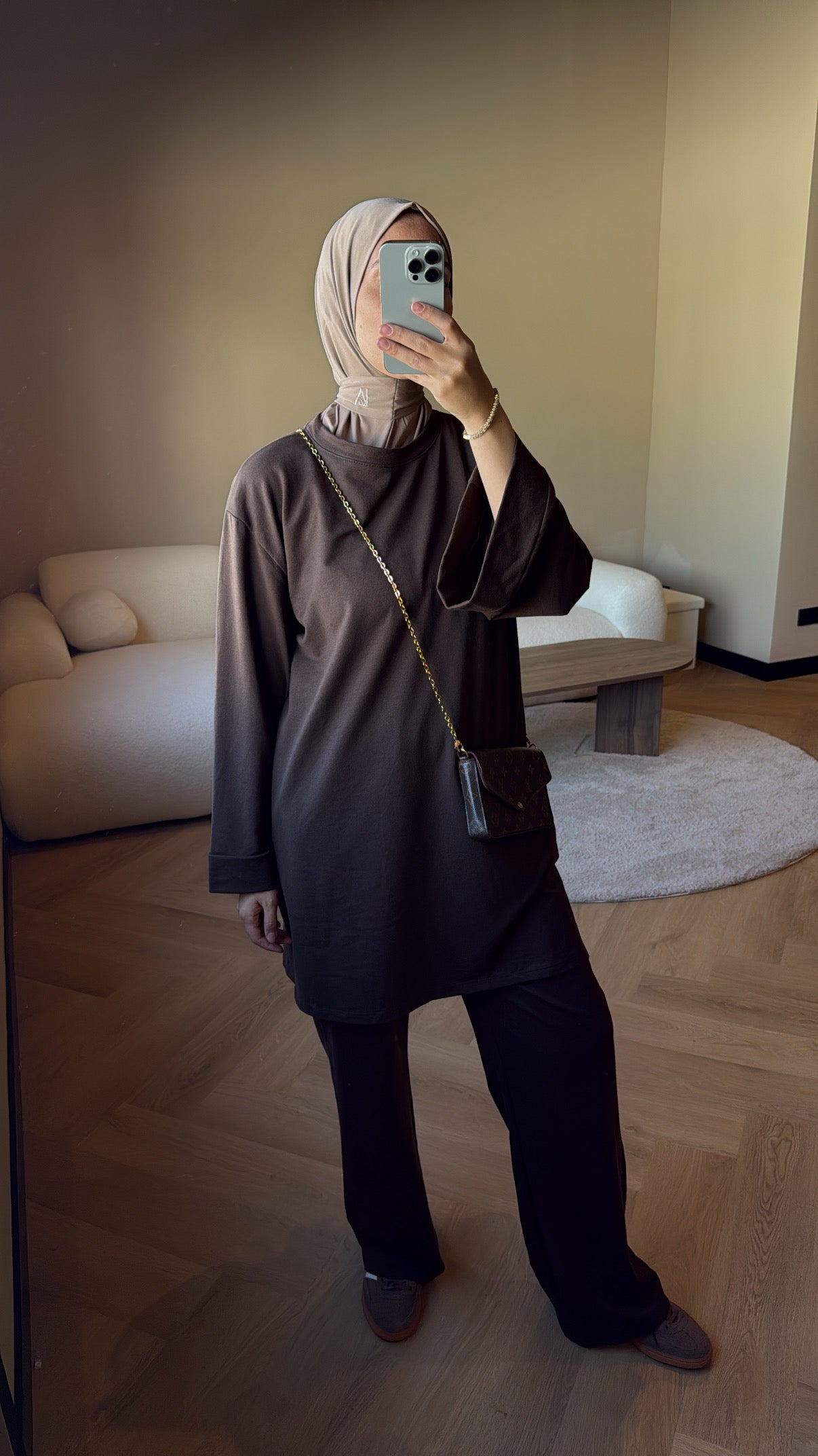 Two Piece Set Eva - Brown (LONG)