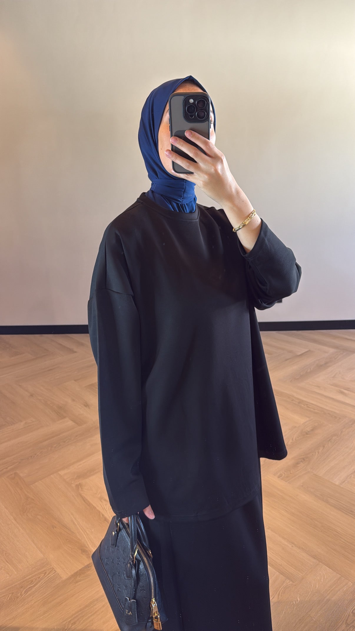 Comfy Skirt Set - Black