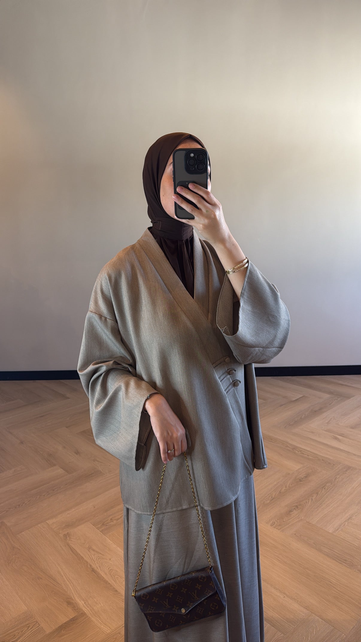 Skirt Set Yuna - Taupe