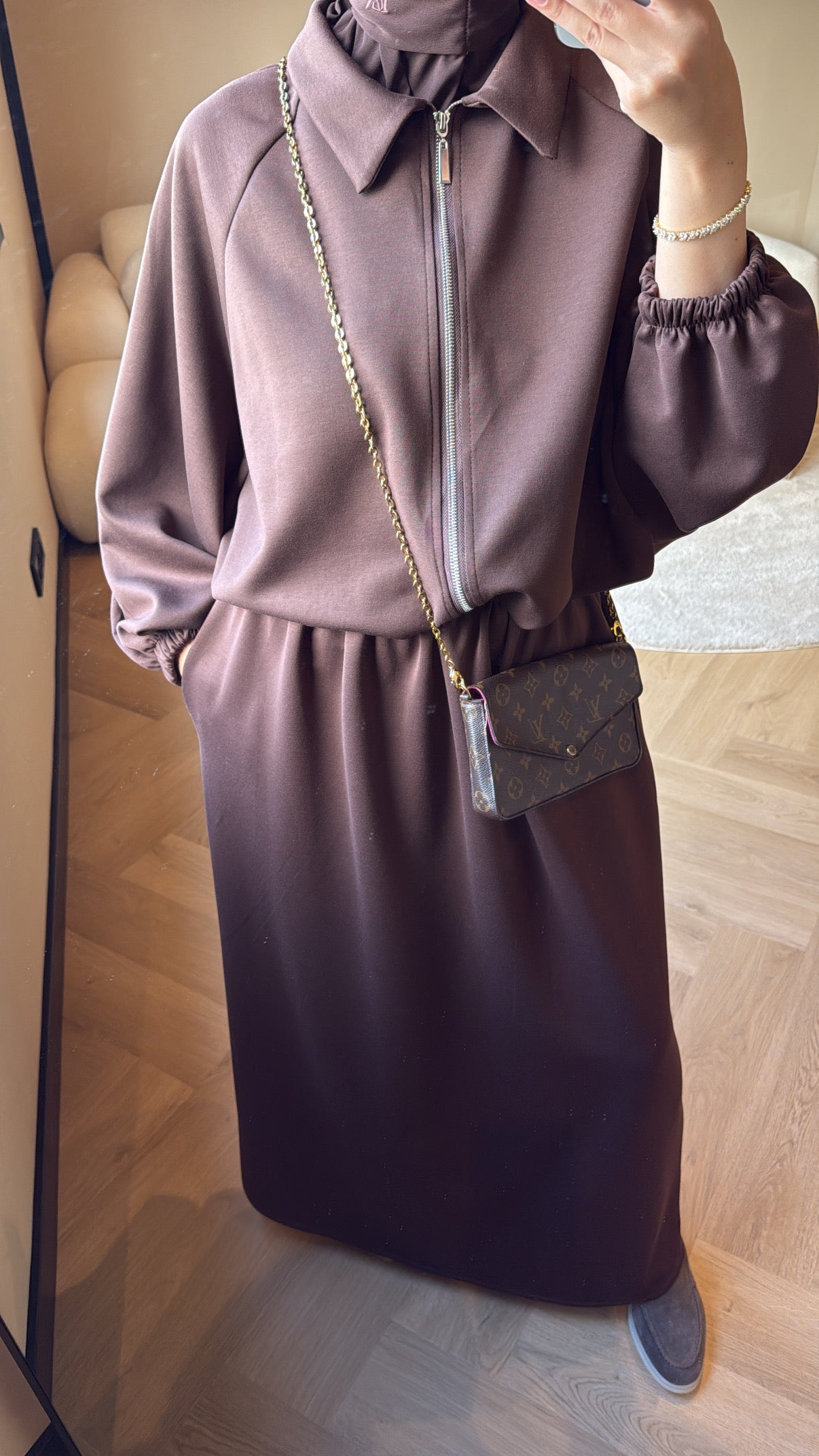 Skirt Set Tessa - Brown