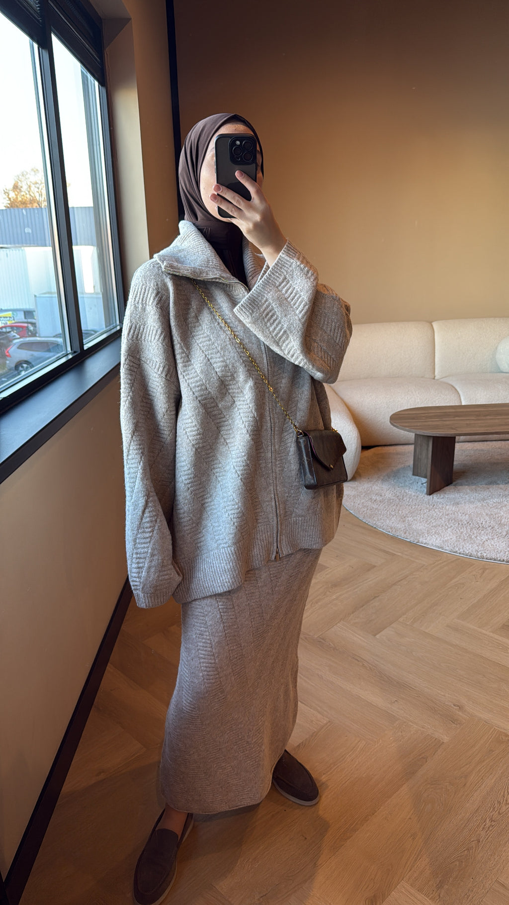 Skirt Set Amira - Taupe