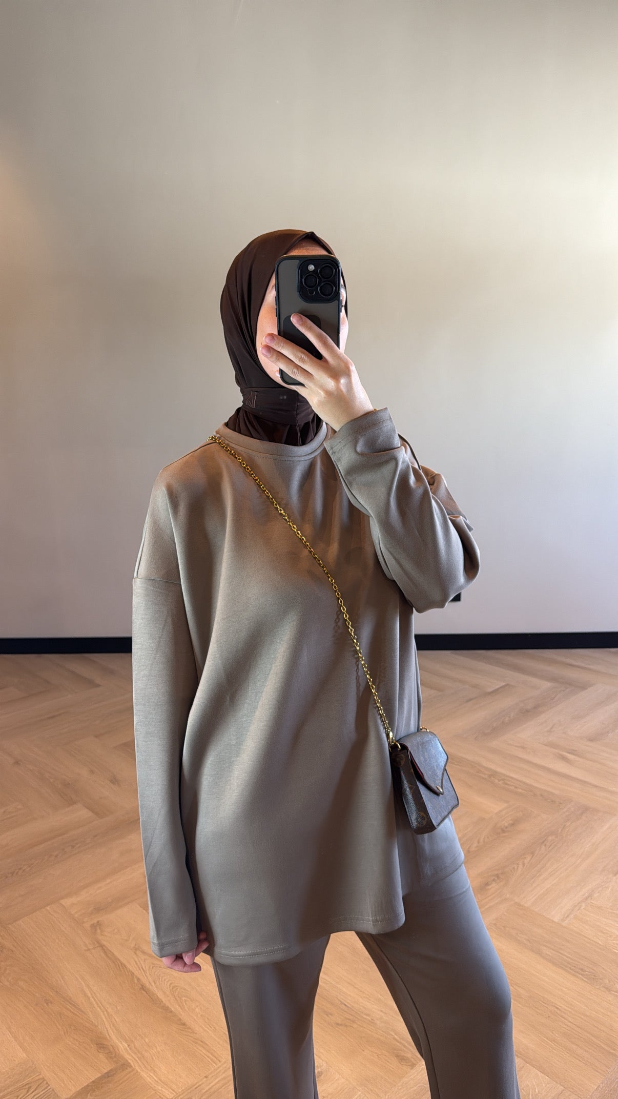 Comfy Two Piece Set - Taupe