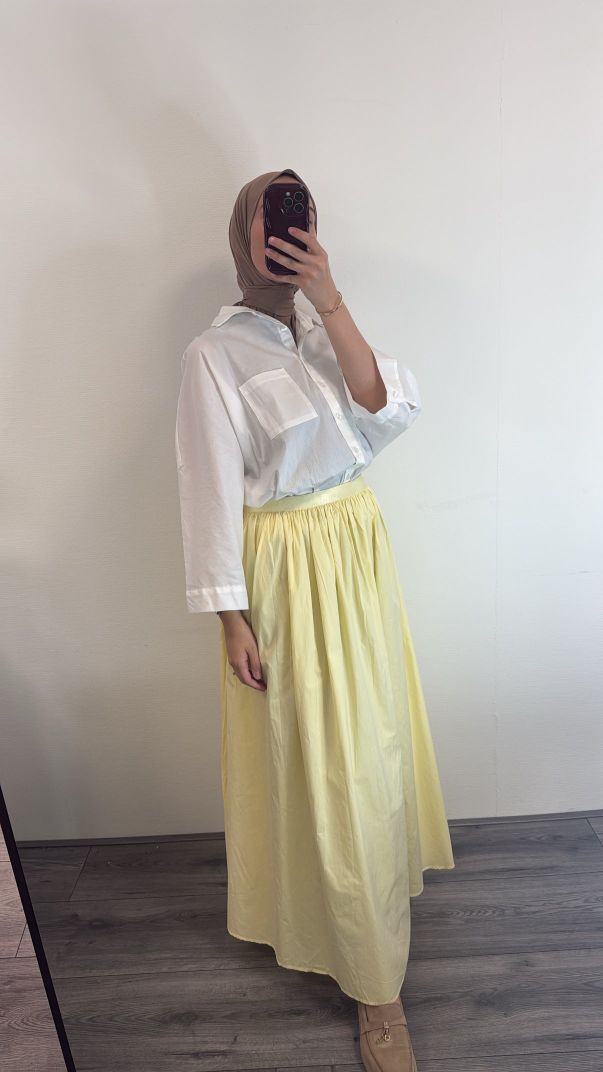 Cotton Skirt - Yellow