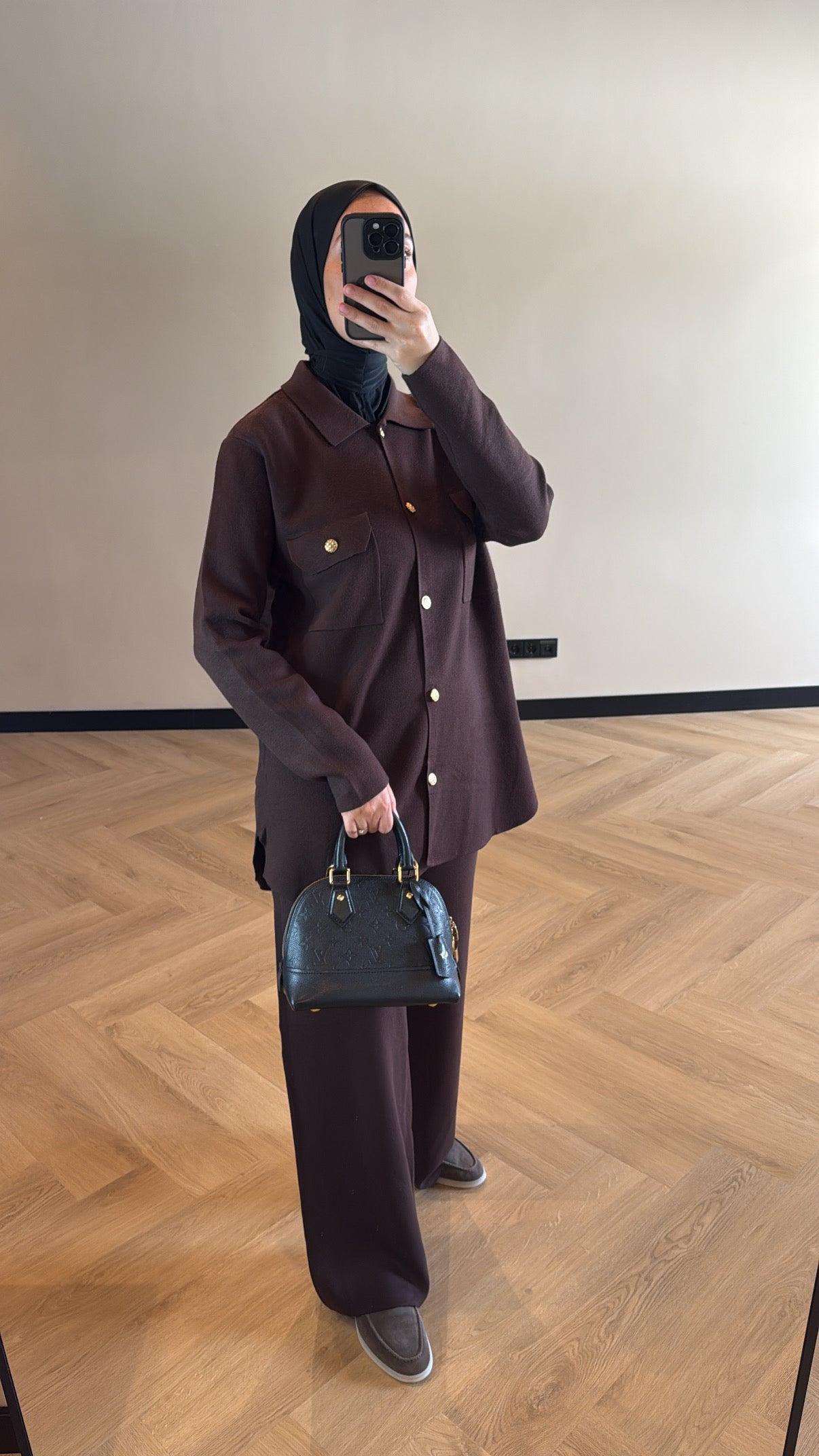 Two Piece Set Hiba - Brown